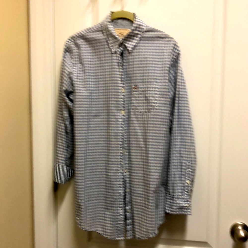 Long plaid Hollister shirt